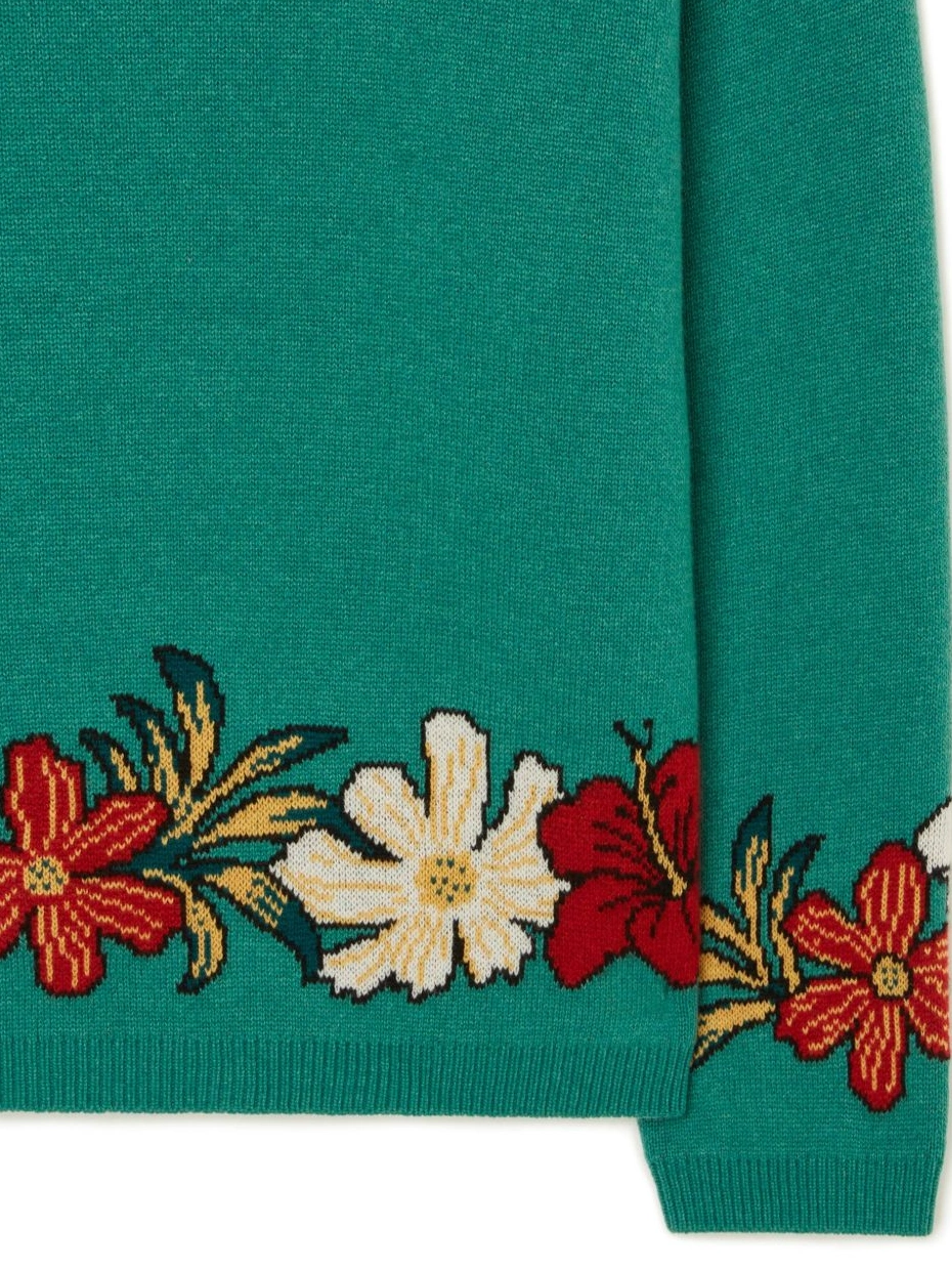 Cheap Alanui floral jumper intarsia-knit Women cashmere 0816